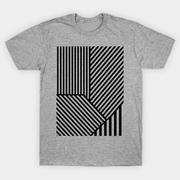 Crazy Black and White Stripes T-Shirt by Scarebaby